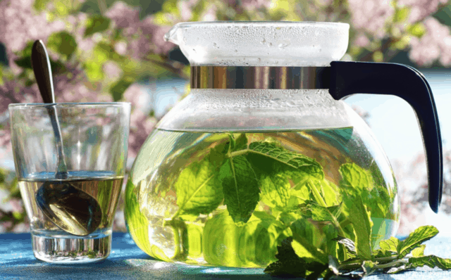 Bevanda rinfrescante alla menta
