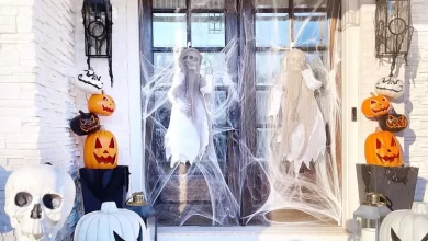 decorare il giardino per Halloween