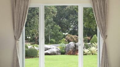 Giardino porte scorrevoli